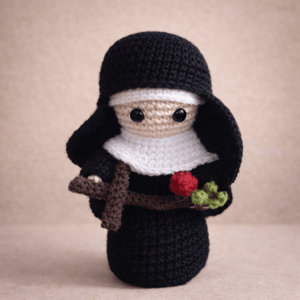Amigurumi de Santa Rita de Cássia