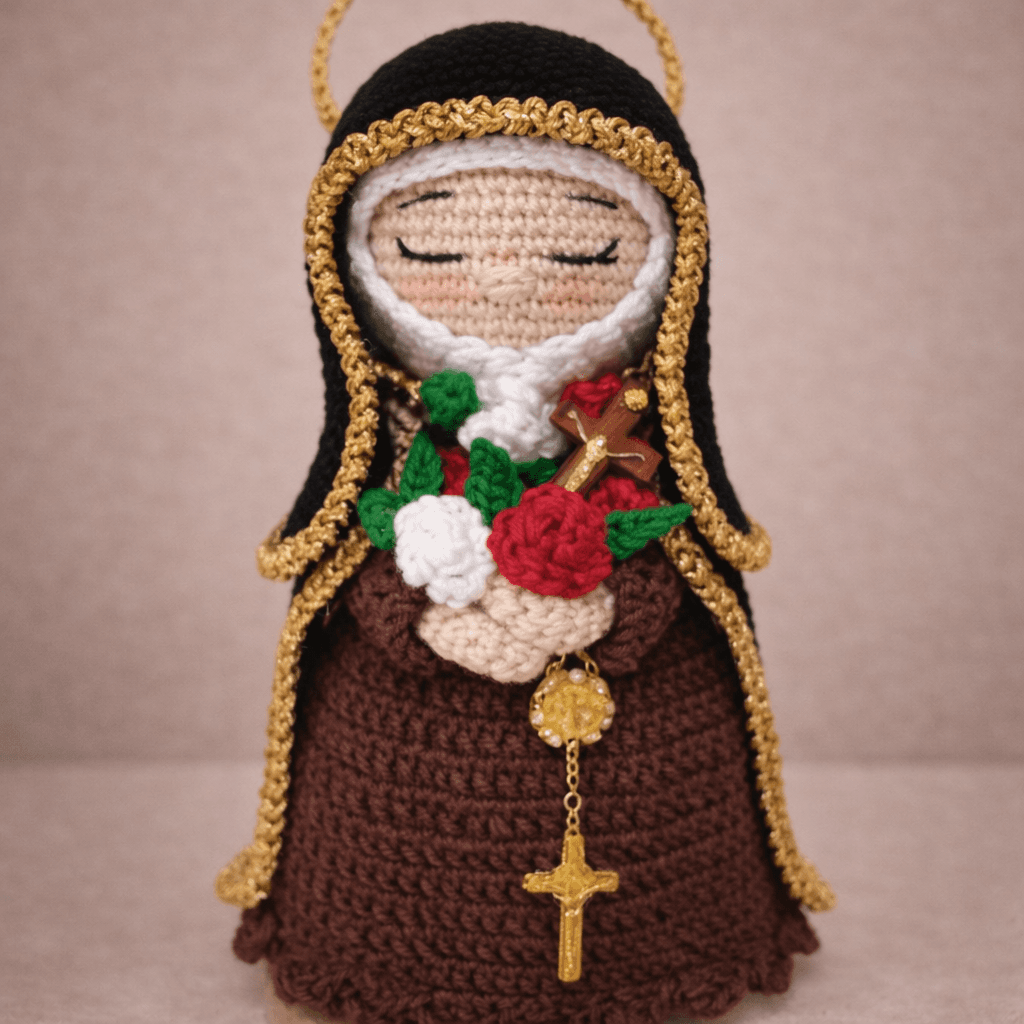 Amigurumi de Nossa Senhora Desatadora dos Nós
