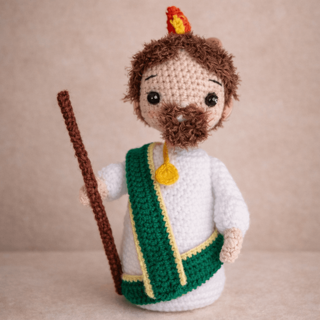 Amigurumi de Nossa Senhora das Graças