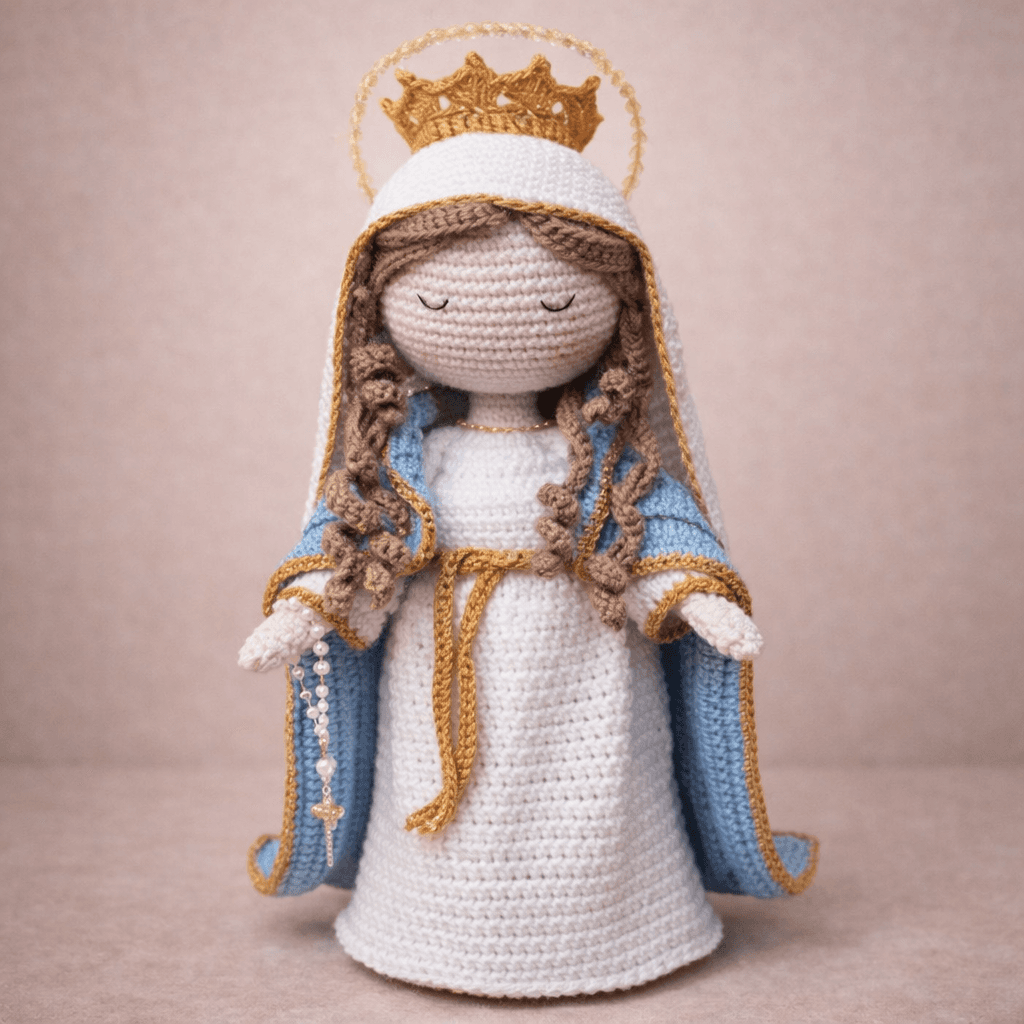 Amigurumi do Imaculado Coração de Maria